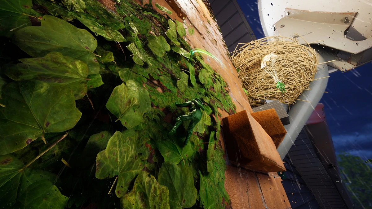 A parachuting soldier caught in a bird’s nest in ‘Green Hawk Platoon’.