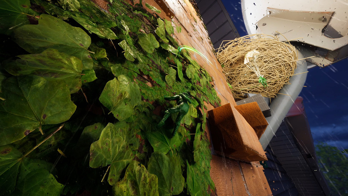 A parachuting soldier caught in a bird’s nest in ‘Green Hawk Platoon’.