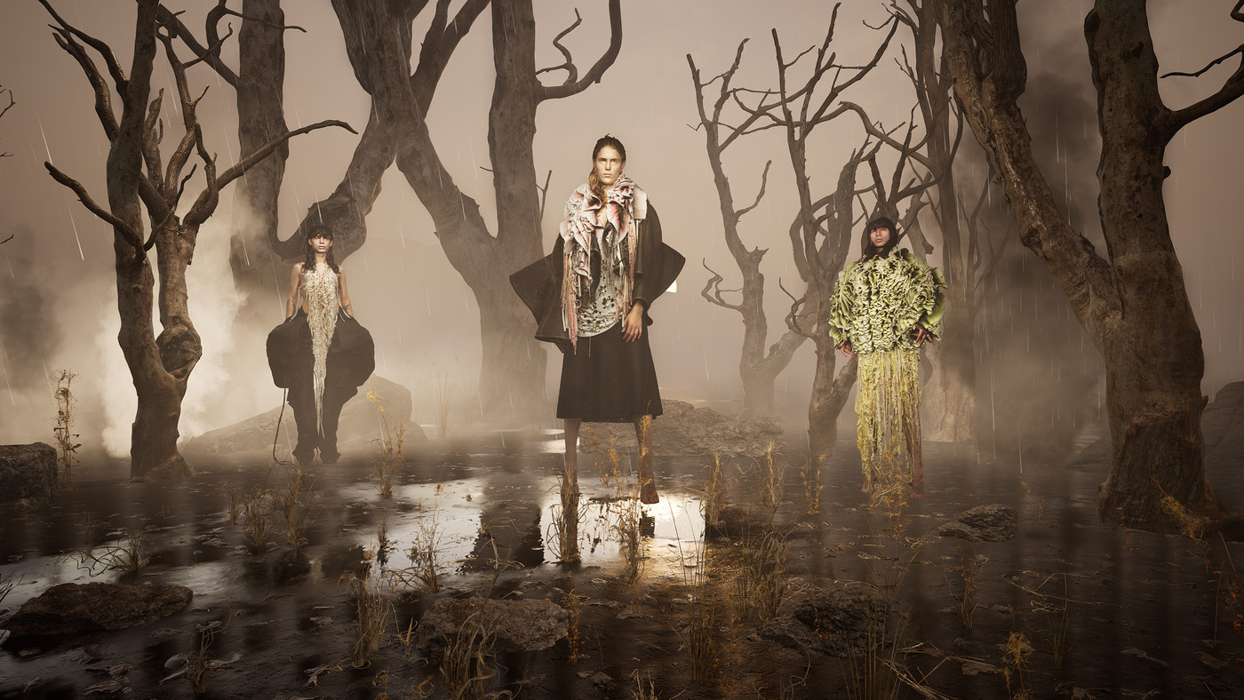 A 3D scene for fashion in Twinmotion.