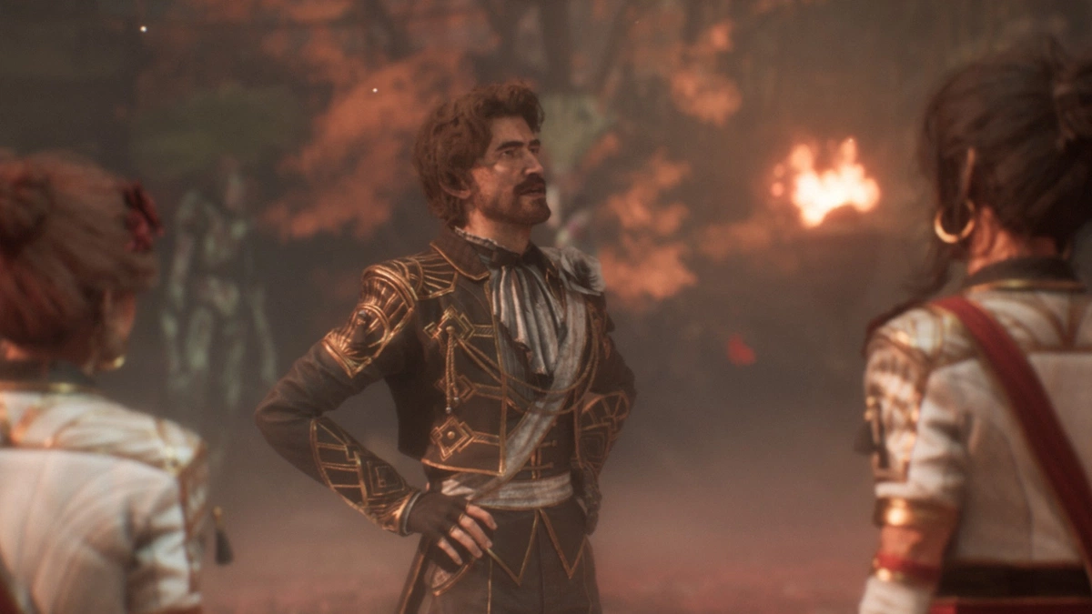 Characters converse in ‘Clair Obscur: Expedition 33’.