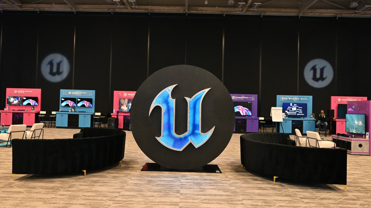 The expo floor at Unreal Fest.