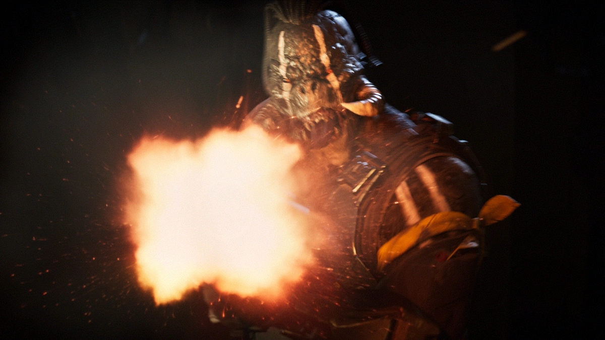 A monster blasts his gun in Secret Level.