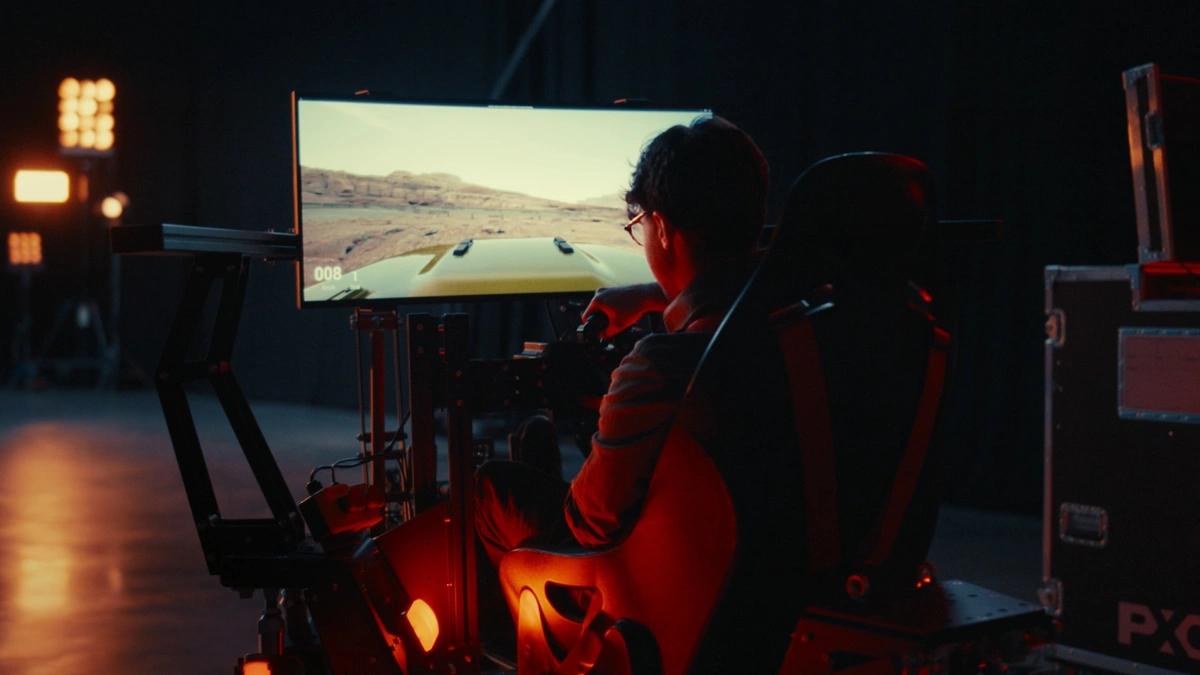 The PXO Akira racing simulator.