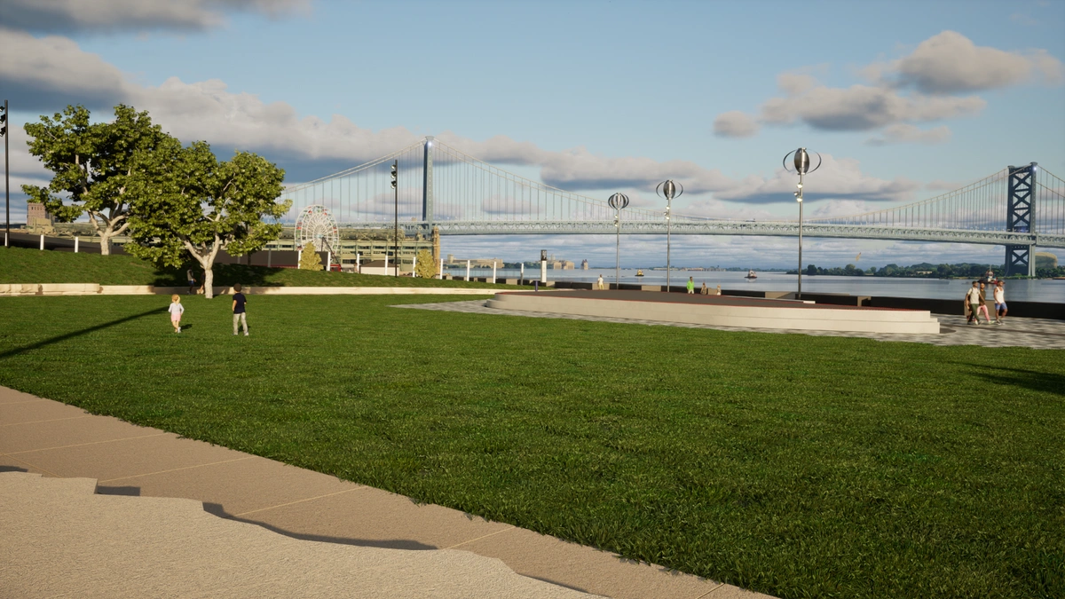 I-95 CAP project visualized by Pennoni in Unreal Engine.