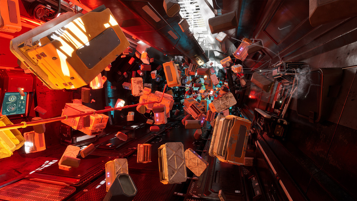 Space station interior, Cassini Sample Project.