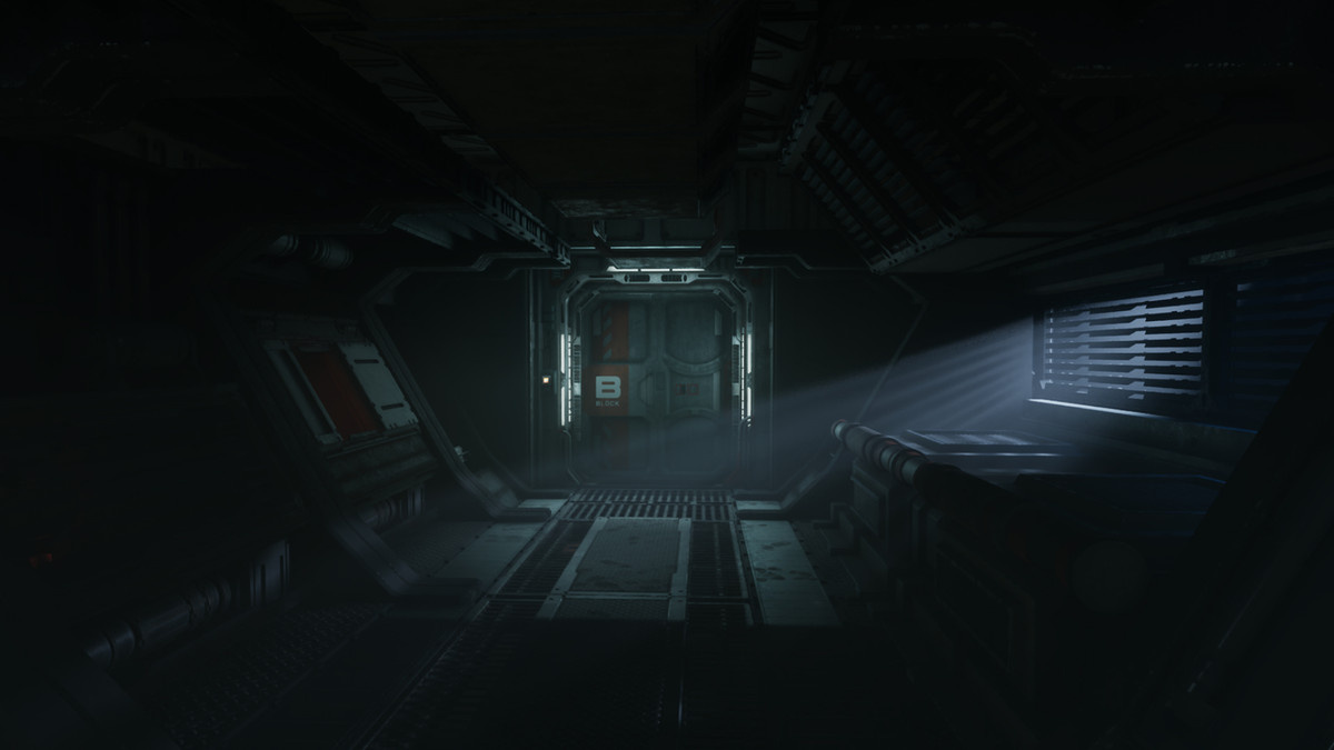 Realistic lighting created with UE5's Lumen in VR game ‘Alien: Rogue Incursion’.