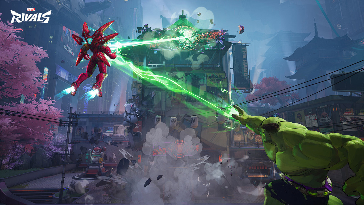 Hulk and partner fighting in video game ‘Marvel Rivals’.