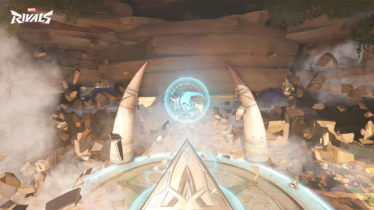 Destruction in video game ‘Marvel Rivals’.
