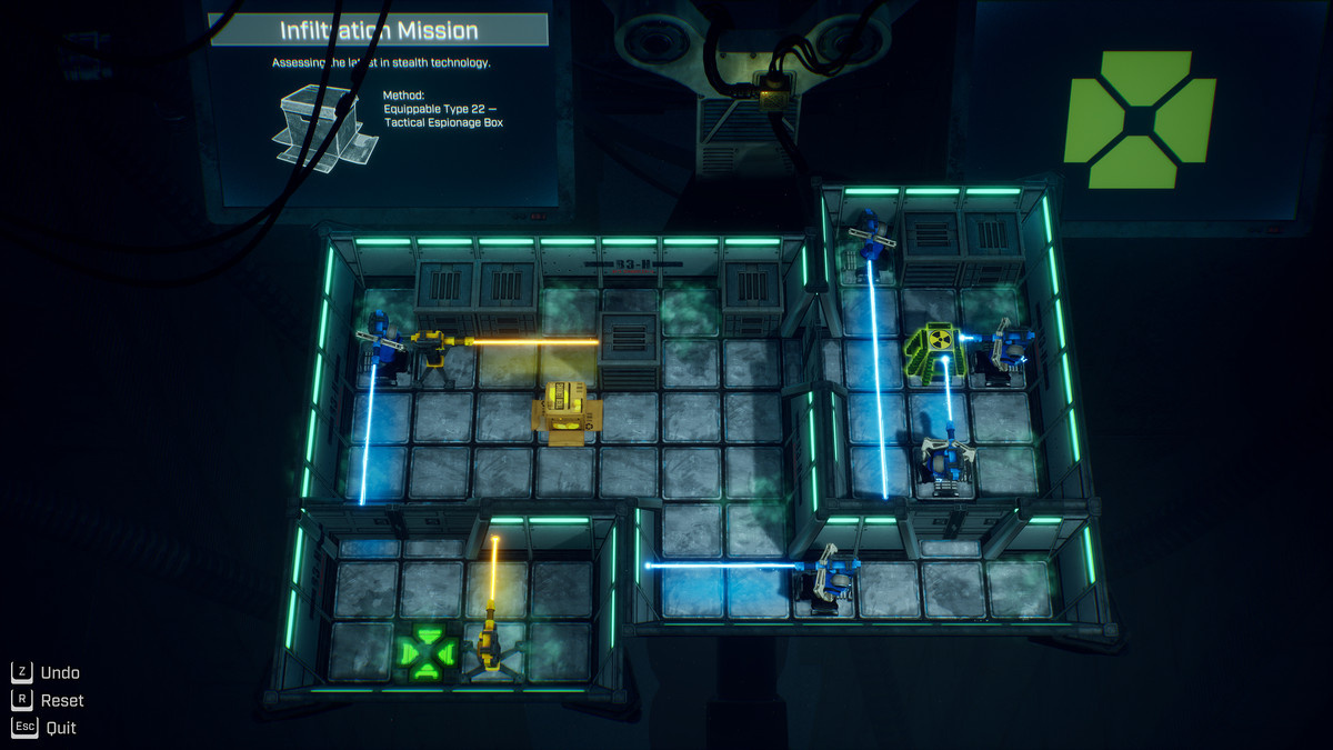 An overhead view of a puzzle in ‘Lab Rat’.