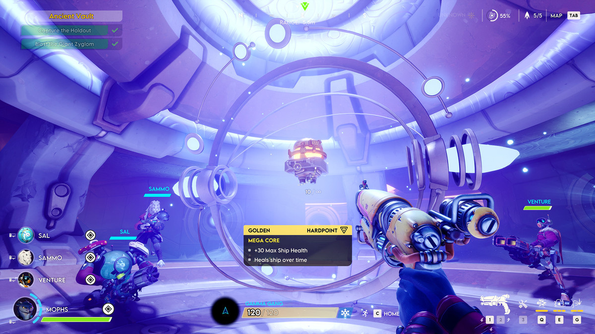 A spaceship interior in ‘Wildgate’ by Moonshot Games.