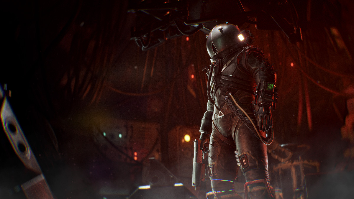 Spacesuited character The Traveler in ‘Cronos: The New Dawn’.