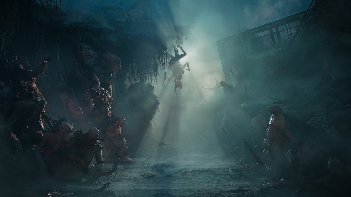 Monsters swarm an eerie environment in ‘Cronos: The New Dawn’.