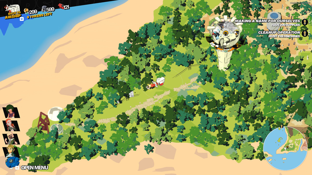 A map view in ‘NITRO GEN OMEGA’.