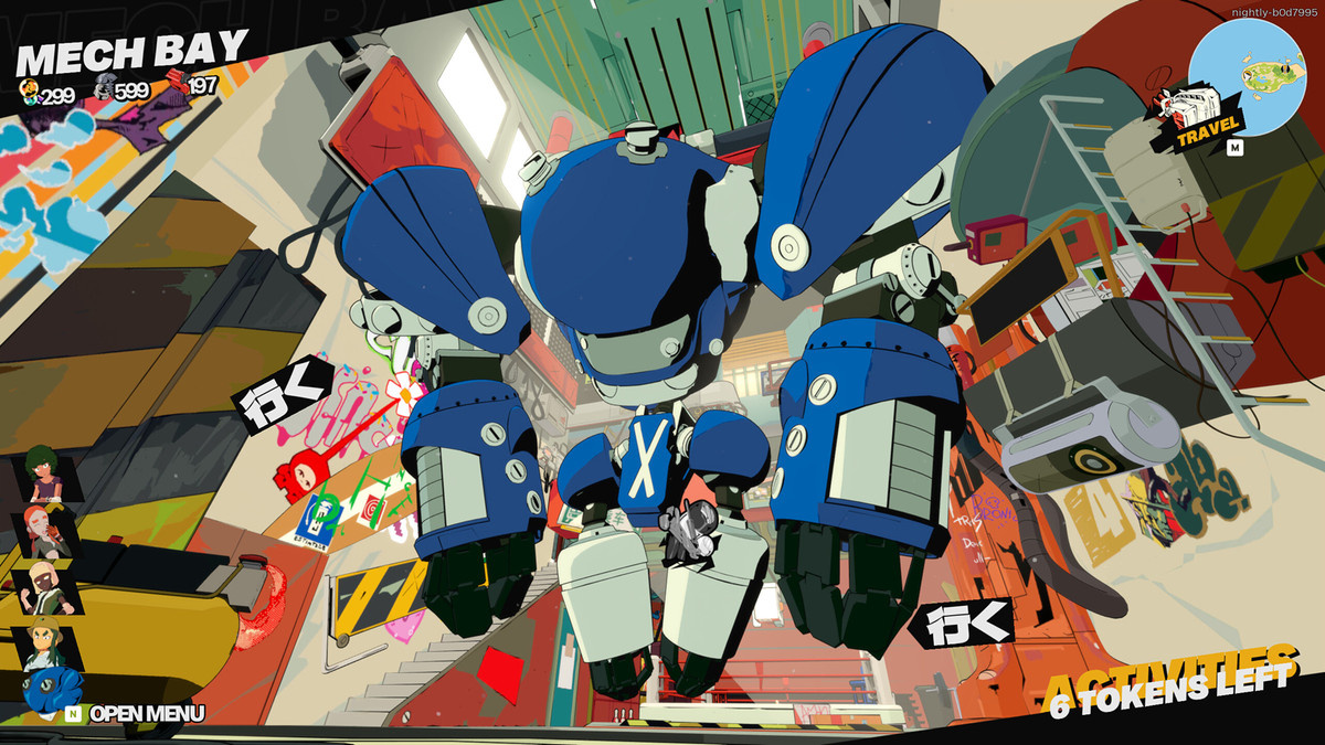The title screen of ‘NITRO GEN OMEGA’.