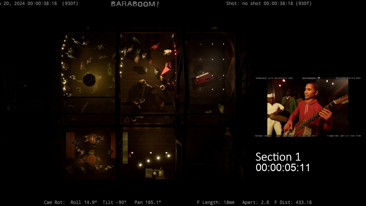 Technical visualization in Unreal Engine for the surreal montage in ‘Sinners’.