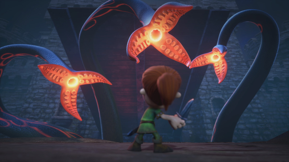Un ennemi illuminé et effrayant dans Max et les mi-chevaliers.