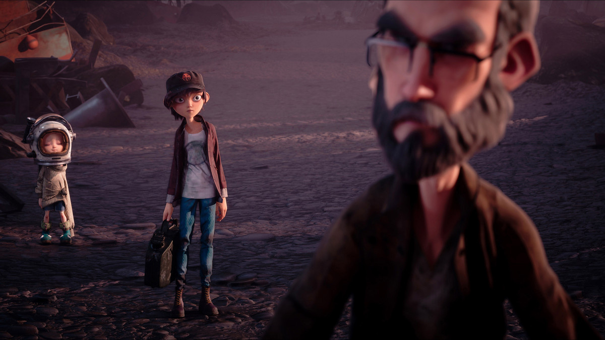 The troubled father character in animated short film ‘Shimmer’.