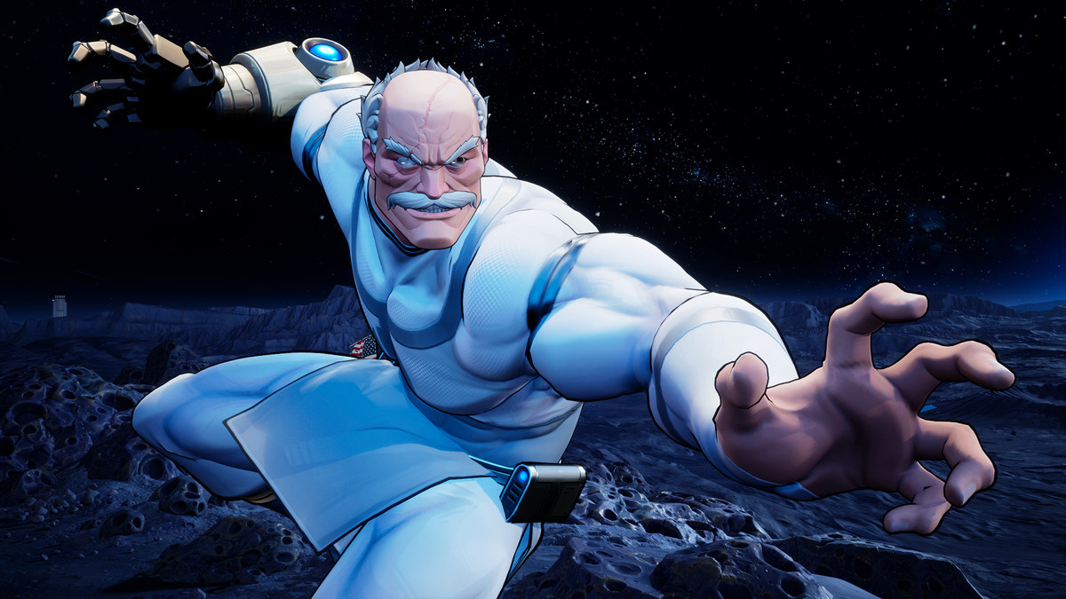 Conquest adopta una postura de combate en el videojuego <em>Invincible VS</em>™ con tecnología de UE5.