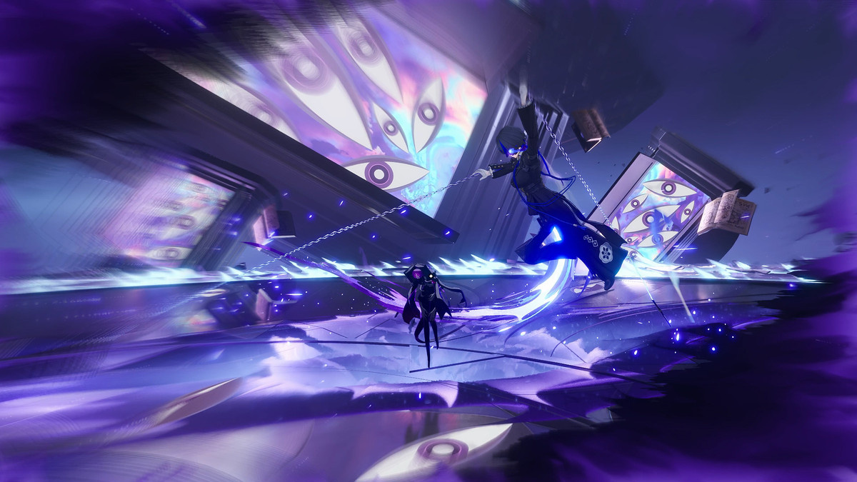UE5 で開発されたゲーム「NTE: Neverness to Everness」の様式化された紫色のライティング