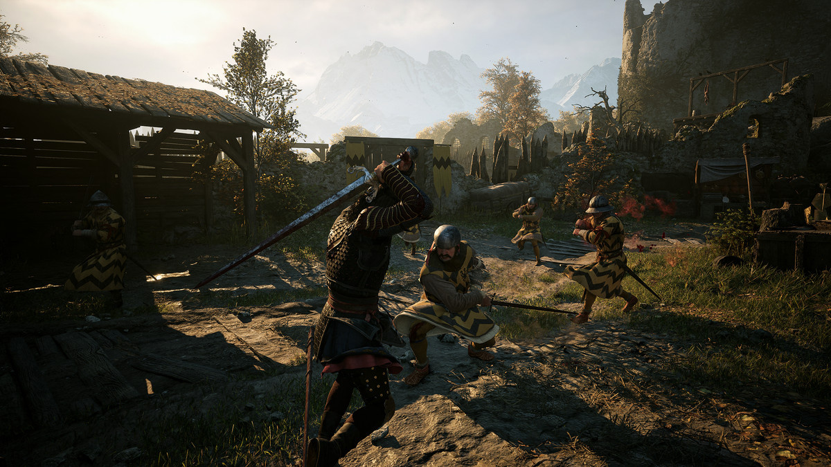 A sword fight in UE5-powered RPG ‘The Blood of Dawnwalker’.