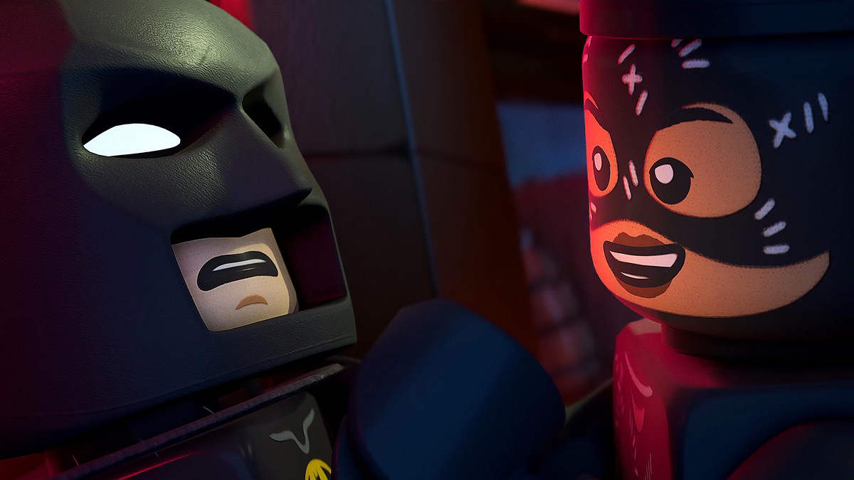 Catwoman und Batman in „LEGO Batman: Legacy of the Dark Knight“.