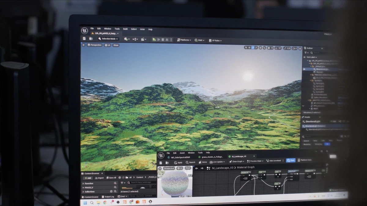 VR previsualization for Phish at Sphere.