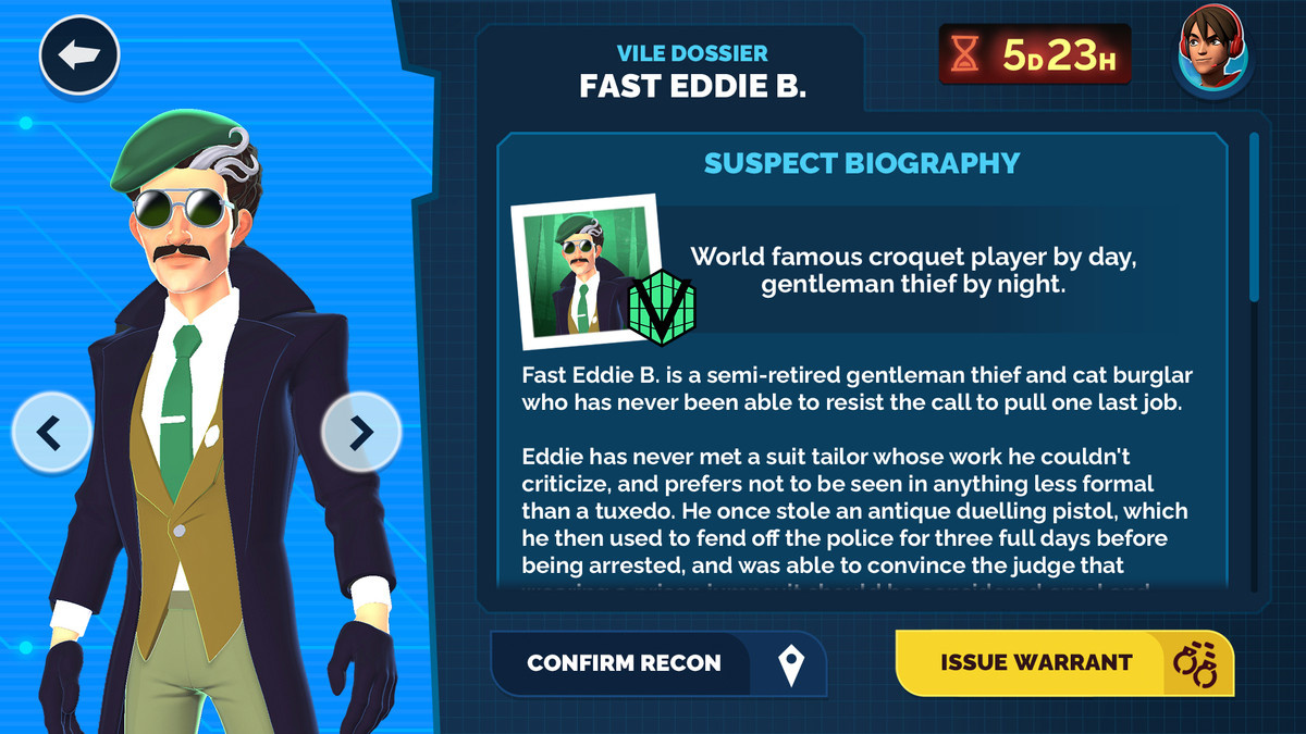 Collecting clues in the UE5-powered Carmen Sandiego video game.