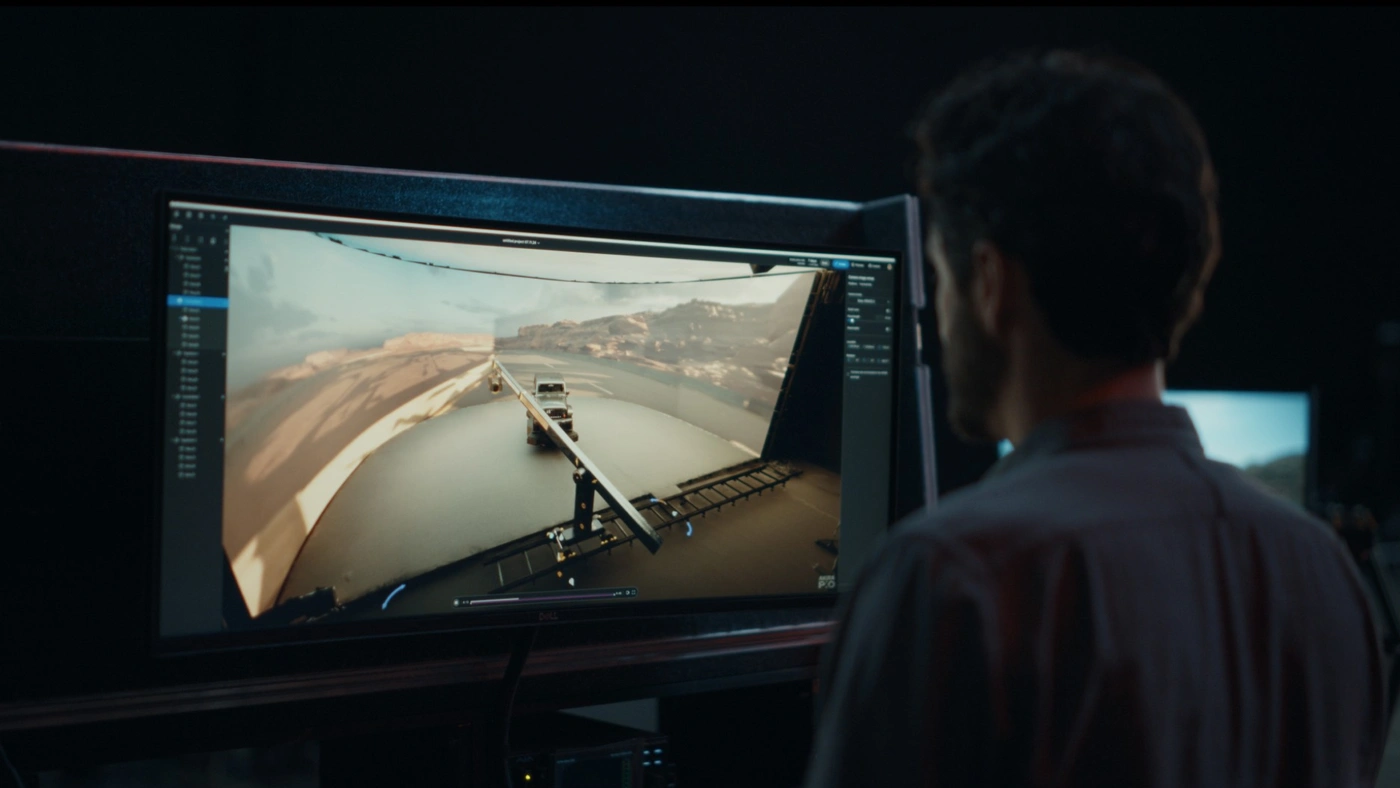 The PXO AKIRA racing simulator.