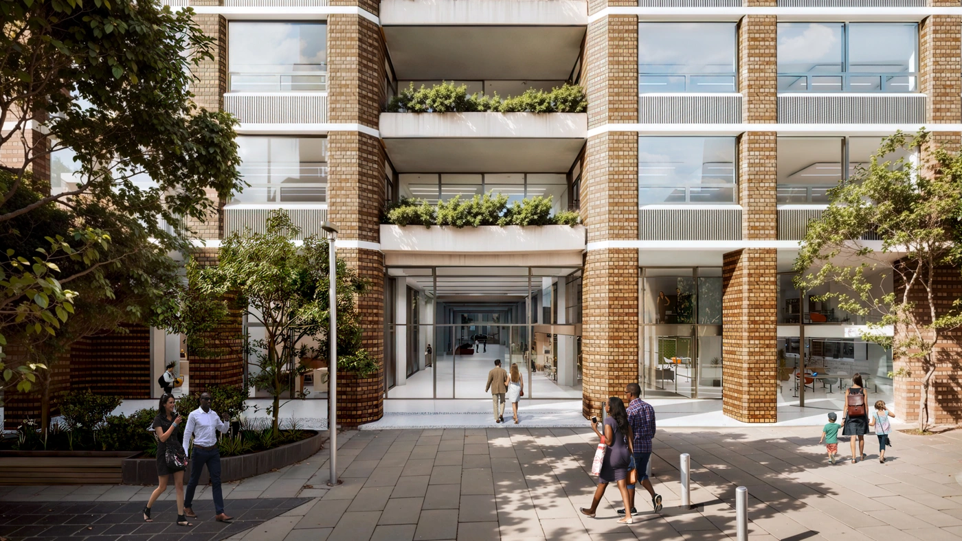 Plaza in EDGE Liverpool Street digital twin.