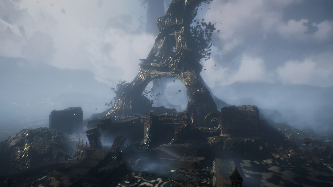 The Eiffel Tower collapses in ‘Clair Obscur: Expedition 33’.