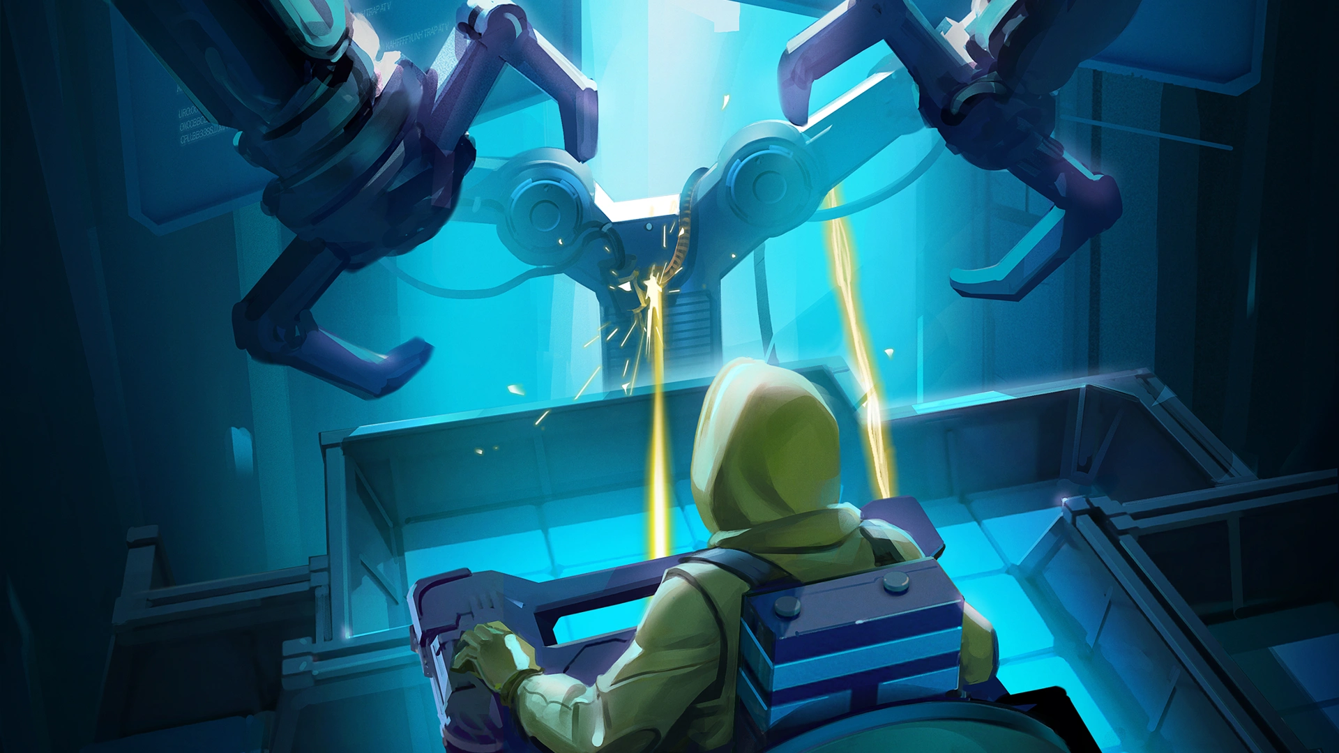 A robotic machine in UE5-powered video game ‘Lab Rat’.
