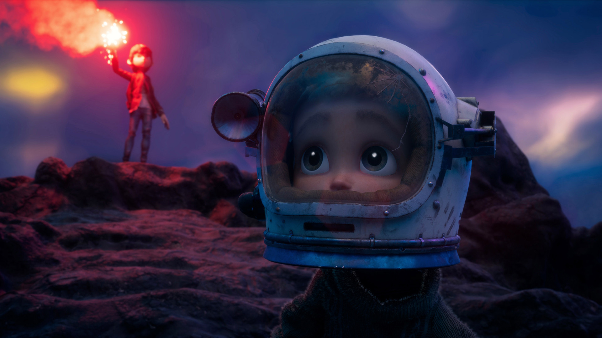 Shipwrecked children in animated short film ‘Shimmer’.