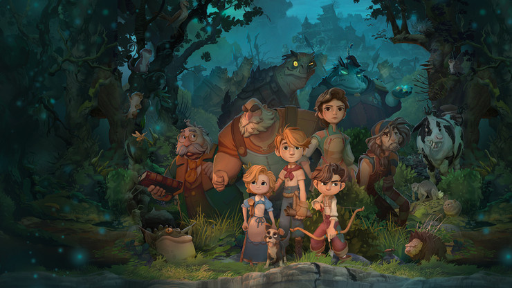 The Wingfeather family in UE-powered animation ‘The Wingfeather Saga’.]