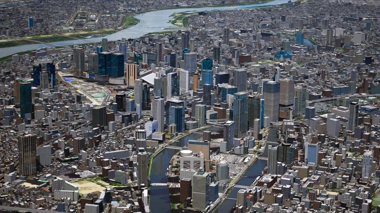 A Tokyo sized digital twin