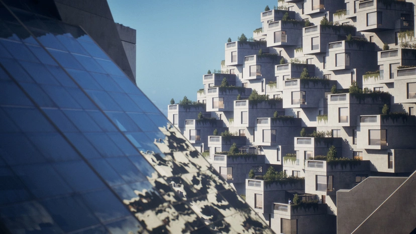 Screenshot des Hillside-Beispielprojekts