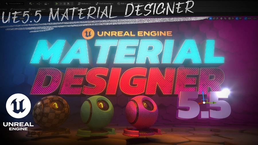 Unreal Engine 5.5 Material Designer.