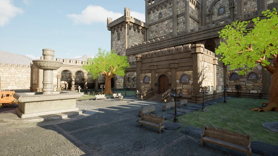 Medieval Castle City asset on Fab.