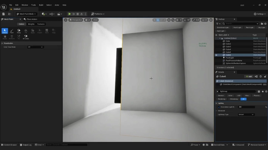Lighting in Unreal Engine.