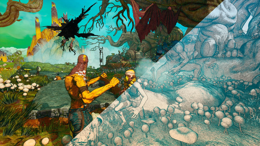 a fight scene from UE5-powered video game ‘Clash: Artifacts of Chaos’.