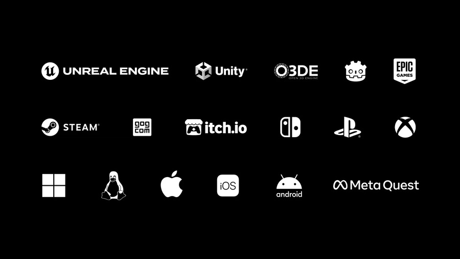 Logos of teams that use Epic Online Services