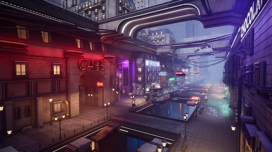 Futurist Paris Modular City asset on Fab.