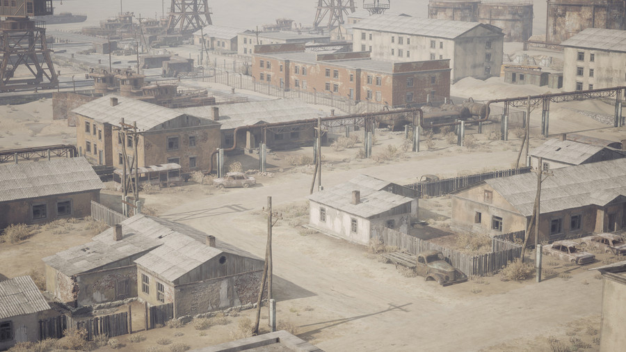 Ghost Town on a Dried-Up Sea.