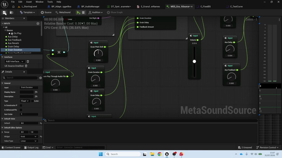 MetaSound – Adaptive Granularsynthese.