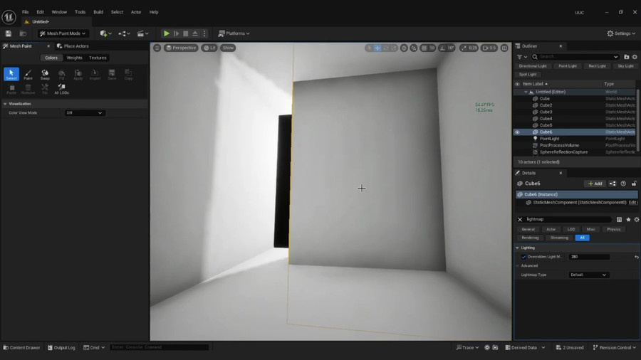 Lighting in Unreal Engine.