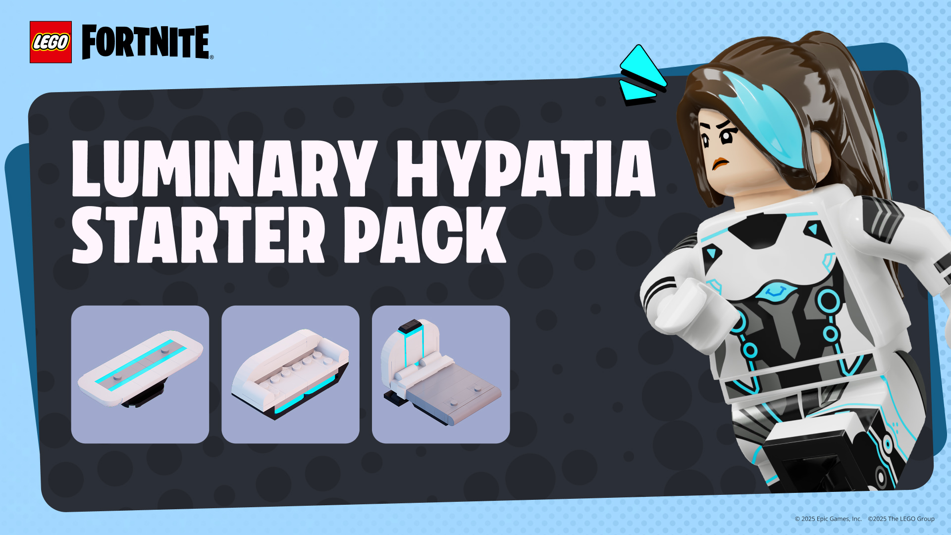 Some of the Items in the Fortnite Luminary Hypatia Starter Pack