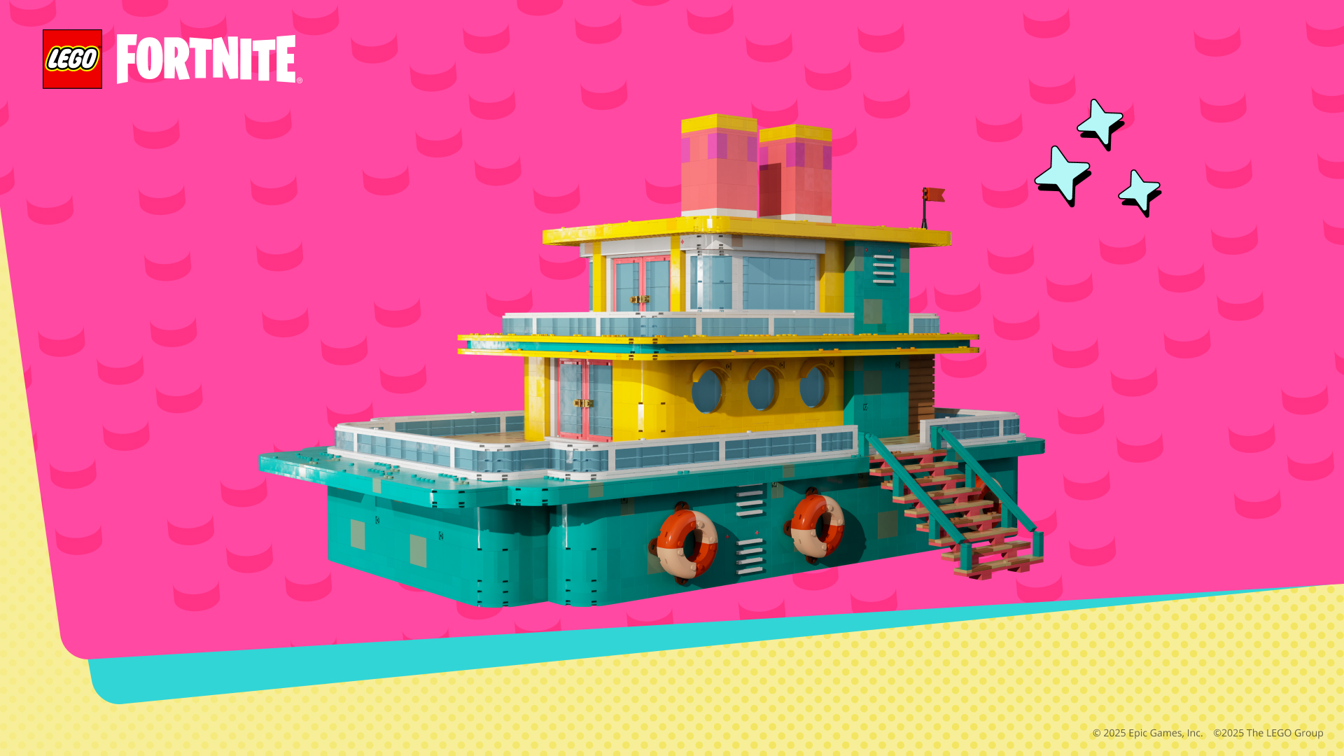 LEGO Fortnite Tugboat Terrace Build