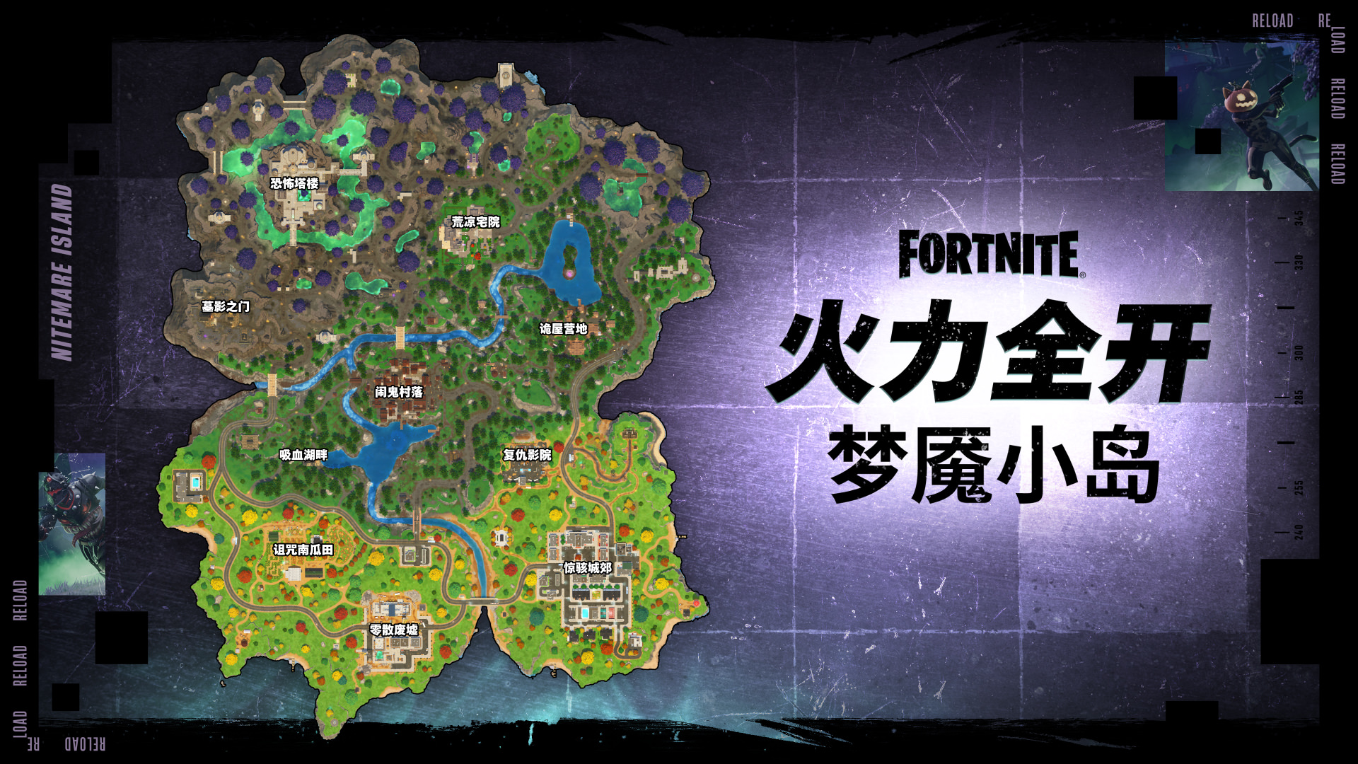 2025年Fortnite梦魇：惊悚偶像阵容来袭