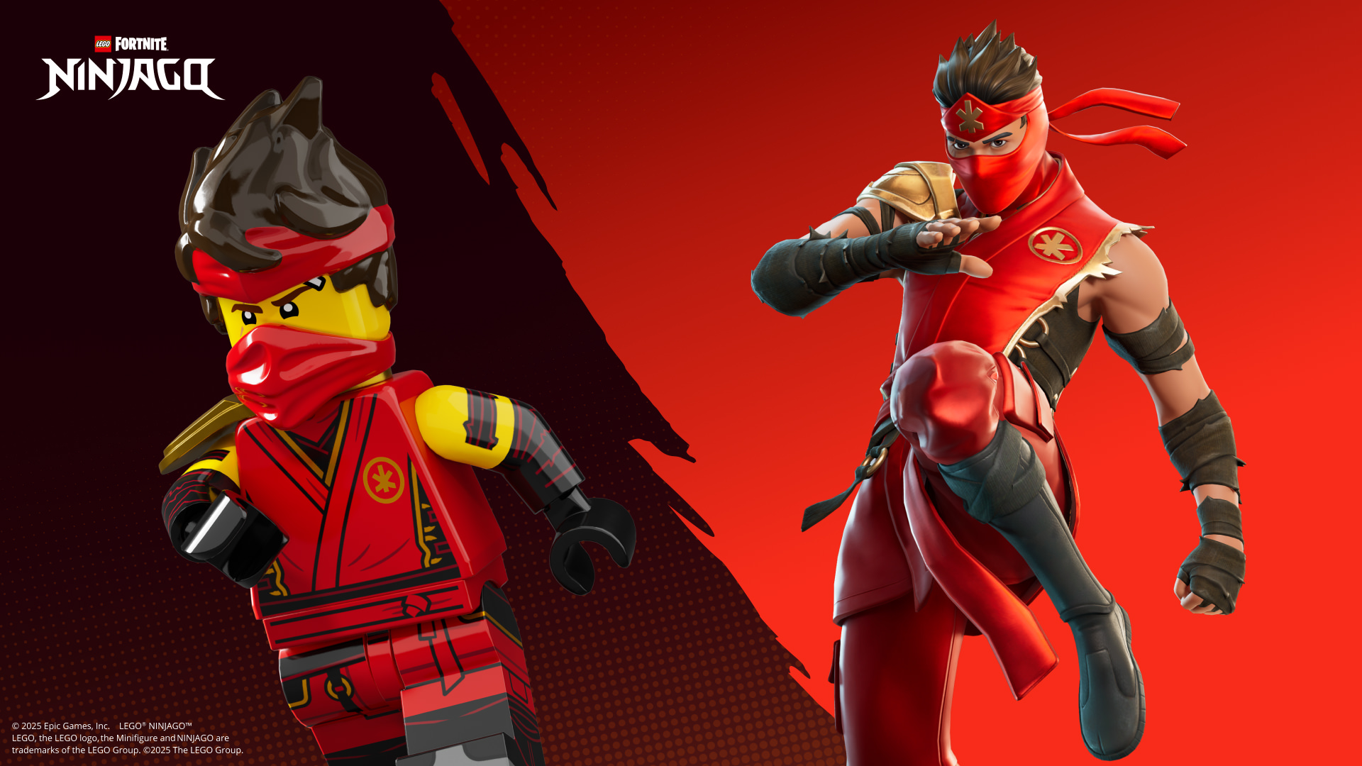 Estilos LEGO e Fortnite do Kai