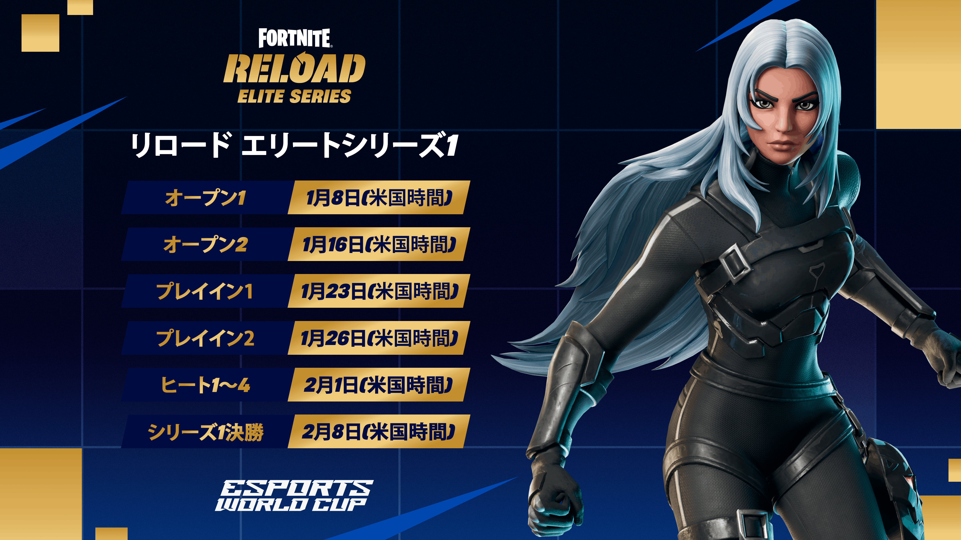 フォートナイトのリロードエリートシリーズで250万ドルをかけて戦おう