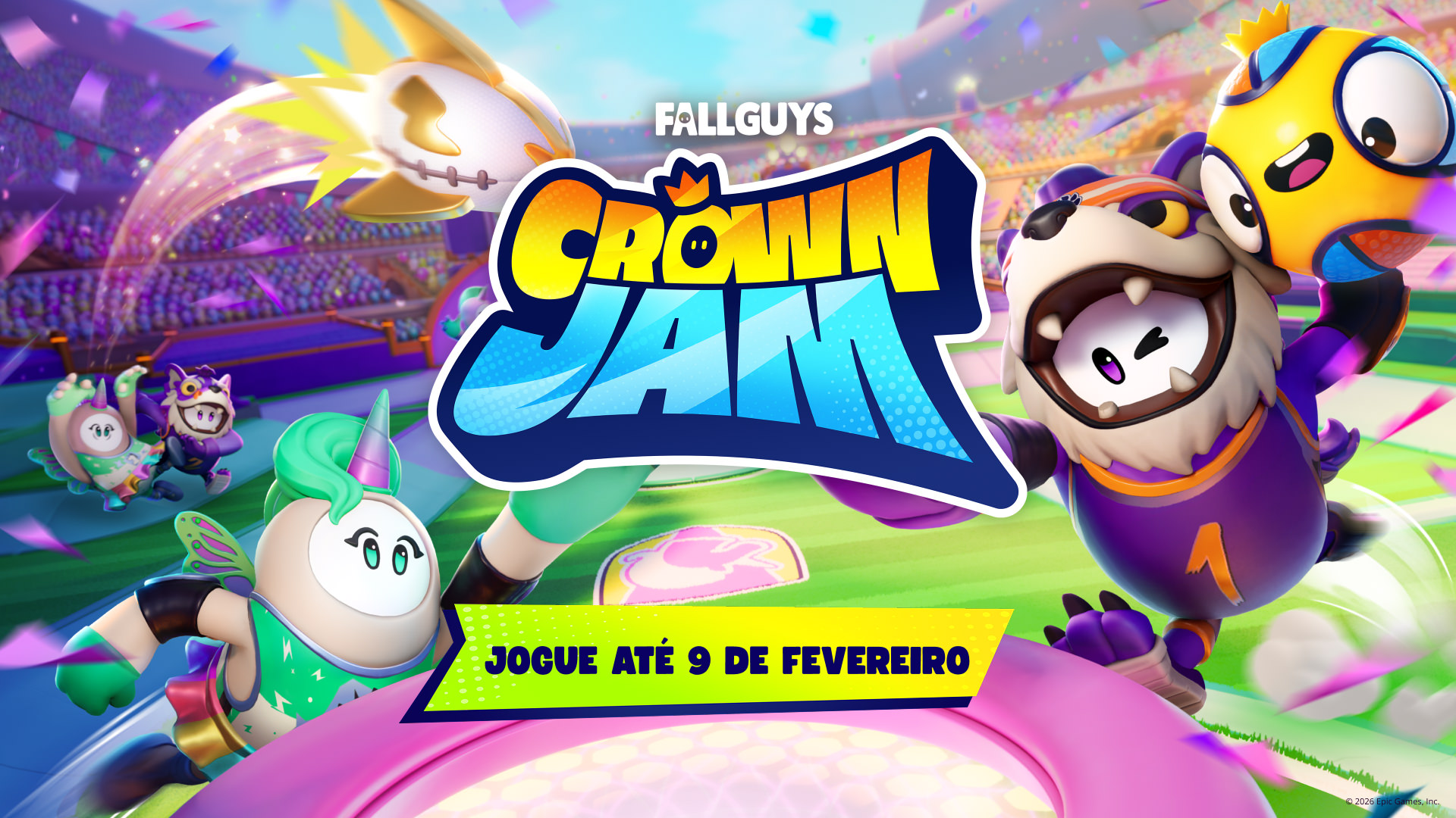 Em seu site oficial, a Epic Games confirmou que está lançando um crossover entre o seu battleroyale Fortnite e o Fall Guys.